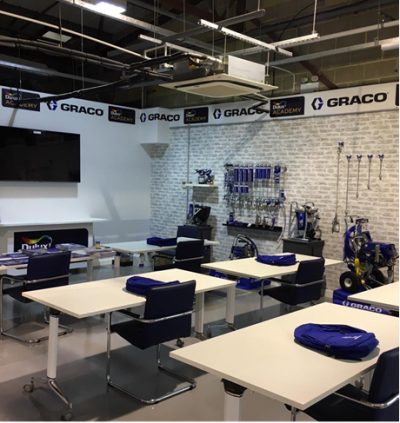Dulux Academy partners with Graco in new spray theatre 1