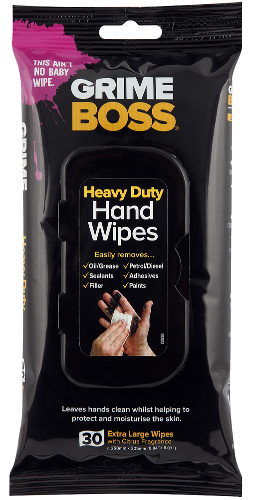 Grime Boss Heavy Duty Hand Wipes on  - Painting and Decorating News :  Painting and Decorating News