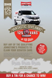 Johnstone's Vantastic Giveaway Competition