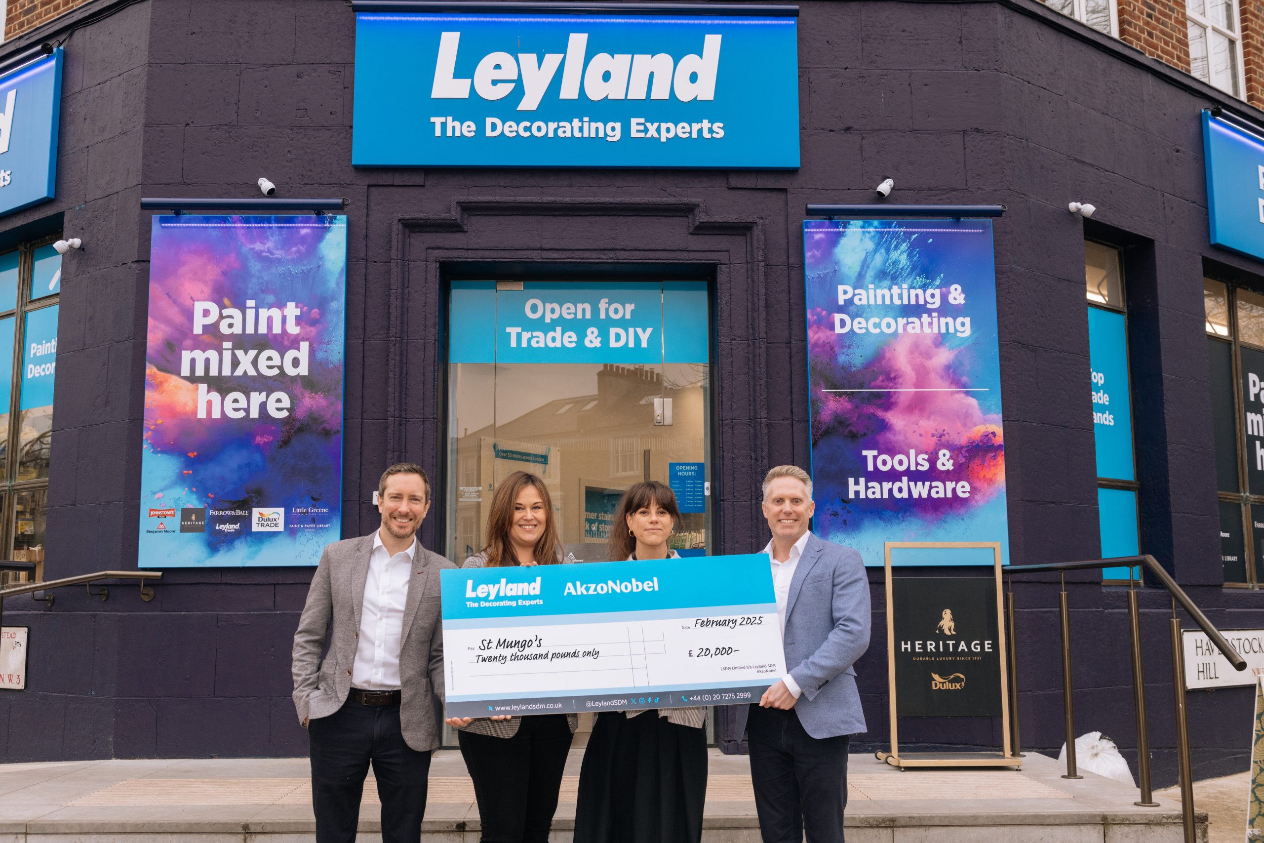 Leyland and Dulux team up for homelessness fundraiser - Painting and